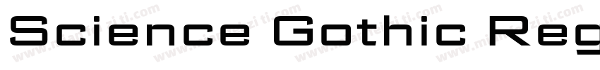 Science Gothic Regul字体转换